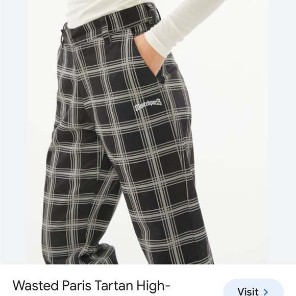 Urban Outfitters black pants with white stripes - Picture 3 of 6